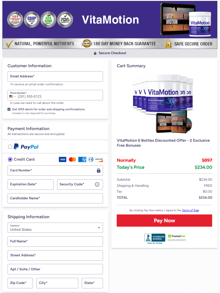 VitaMotion official website